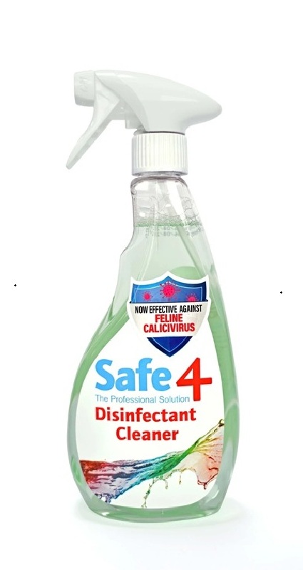 Safe4 Disinfectant Cleaner Spray (1:10) Apple Scent (500 ml)
